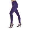 Angelina Plush-Lined Leggings, Purple