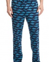 Nautica Men's Fish Print Knit Pajama Pants, Navy