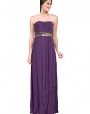 Nicole Miller Grecian Style Strapless Tiered Chiffon Evening Gown Dress