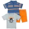 Hurley Boys 2-7 3-Piece Polo Shirt, Tee & Chino Shorts Set