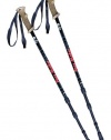 Pair of PaceMaker Journey Antishock Trekking Poles with Attachments and Extended Life Vulcanized Rubber Feet.