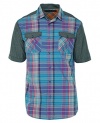 Sean John Men's Collins Checkered Shirt