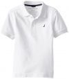Nautica Little Boys' Short-Sleeve Pique-Cotton Polo Shirt,ETO White,Small
