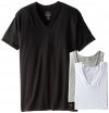 Calvin Klein Men's 3-Pack Cotton Classic Short Sleeve V-Neck T-Shirt, Multi, Large