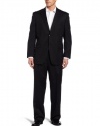 Jones New York Men's Rubin 2 Button Side Vent Suit with Single Pleated Pant, Charcoal, 50 Regular