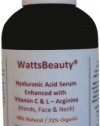 Popular Watts Beauty Moisturizing Hyaluronic Acid Serum with Vitamin C and L-Arginine - Advanced Skin Care Gel for Wrinkles, Fine Lines, Large Pores, Sagging Skin, Dry Skin, Aging Skin, Uneven Skin Tones & Much, Much More