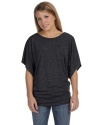 Bella + Canvas Womens Flowy Draped Sleeve Dolman T-Shirt