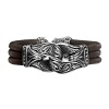 Scott Kay Men's Guardian Engrave Leather Bracelet