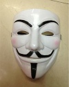 New V For Vendetta Mask Guy Fawkes Halloween Masquerade Party Face March Protest