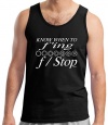 Photographer Gift Know When to F'ing F-Stop Funny Tank Top