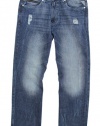 Sean John Men's Distressed Relaxed Hamilton Jeans
