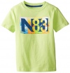 Nautica Little Boys' N83 Tropic Tee, Light Green,XL(7X)