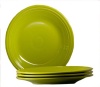 Fiesta 10-1/2-Inch Dinner Plate, Lemongrass, Set of 4