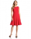 Calvin Klein Women's Sleeveless Solid Fit-and-Flare Dress
