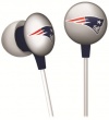 iHip NFF10200NEP NFL New England Patriots Mini Ear Buds, Blue/Red/White