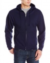 Jerzees Men's Navy Adult Full Zip Hooded Sweatshirt