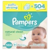 Pampers Natural Clean Wipes 7x Box 504 Count