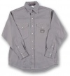 Rasco FR Gray Western Shirt with Snaps 7.5 oz - GR754