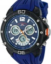 U.S. Polo Assn. Sport Men's US9496 Analog-Digital Display Analog Quartz Blue Watch