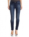 7 For All Mankind Women's Mid Rise Skinny Jean In Slim Illusion Rinse