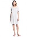 Hanro Women's Cotton Deluxe Short-Sleeve Nightshirt