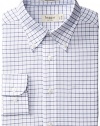 Haggar Men's Regular-Fit Checkered Oxford Button-Front Shirt