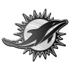 NFL Miami Dolphins Chrome Automobile Emblem