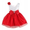 MowMee Baby Girls Party Tutu Princess Sequin Bowknot Gauze Gown Bridesmaid Mini Dress 3-10Y