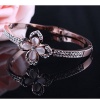 LadyHouse Nobel Elegant Women's Gift Rose Gold Opal Clovers Female Bracelet