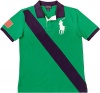 Polo Ralph Lauren Big Boy's Big Pony Banner Polo Shirt, English Green, Large