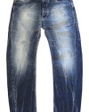 Diesel Bravefort 008b9 Mens Jeans Designer Fashion Trousers Comfort Fit Stonewash