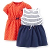 Carter's Baby Girls' 2 Pack Dresses (Baby) - Navy - 9 Months