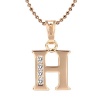 Snowman Lee High Quality 18k Rose Gold Plated Bling Bling Diamond Stone Pendant Necklace
