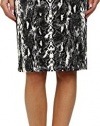Calvin Klein Women's Printed Scuba Pencil Skirt