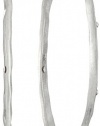 Kenneth Cole New York Hammered Silver-Tone Hoop Earrings