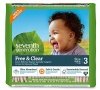 Seventh Generation Free & Clear, Unbleached Diapers, Size 3, 62 Count, Packaging May Vary