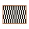 DENY Designs 39163-trecxl Bianca Green Black and White Order Rectangular Outdoor Tray, X-Large