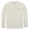 Polo Ralph Lauren Boys Mesh Henley Shirt (6, Trophy Cream)