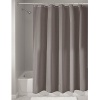 InterDesign Mildew-Free Water-Repellent Fabric Shower Curtain, 72-Inch by 72-Inch, Dark Taupe