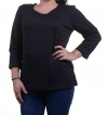 Jm Collection Top, Three-quarter-sleeve Tee Size M