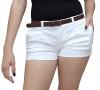 American Rag Juniors Ricky Belted Twill Shorts-One White-15