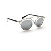 GAMT New Fashion Cateye Polarized Sunglasses For Women Classic Style Lucency Frame Silver Lens