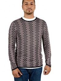 Armani Collezioni Men's Crewneck Sweater Pink