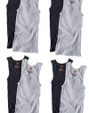 Hanes Boys' 8-Pack 100% Cotton Tagless Tanks A-Shirts B372N8