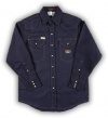 Rasco FR Navy Western Shirt with Snaps 7.5 oz - NR755