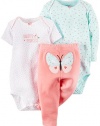 Carter's Baby Girls' 3 Piece Take Me Away Set (Baby) - Butterfly - 9M