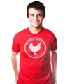 GUESS WHAT CHICKEN BUTT TSHIRT Funny Humor TEE Joke T Hilarious Retro Red but