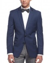 Sean John Collection Indigo Blue Tipped Two Button Sportcoat XX-Large Blazer