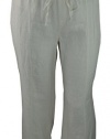 INC. International Concepts Women's Linen Pants 16 Bleached White