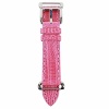 Fendi Women's Selleria Genuine Lizard Leather Pink Strap Watch Band 18mm